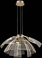 Подвесной светильник 65*150 см, 15*LED*4W 3000K Wertmark Halla WE455.15.303 золото