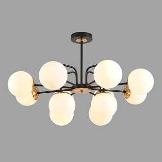 Люстра потолочная *48*47- см, 12*E27*60W, Lumion Elrona 8375/12C, черный; латунь