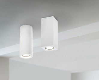 Светильник 7*7 см, GU10 50W, Maytoni Alfa C011CL-01W, белый
