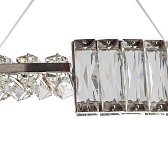 Люстра подвесная *80* см, Led лента*Led*64W, 3000K, Arti Lampadari Carini Carini L 1.5.80.100 N, Никель