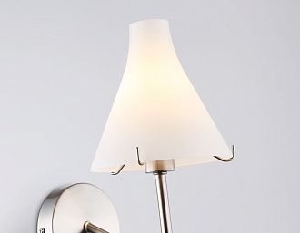 Бра 21*15*28- см, 1*E14*40W, K, Ambrella Light High Light LH57127, никель
