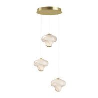 Подвесной светильник 44*31-321 см, *LED*17W, 3000K, Maytoni Sirocco MOD359PL-L17BS3K, Латунь