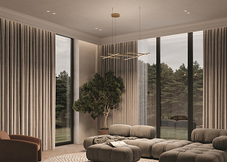 Подвесной светильник 115,6*80*312 см, LED, 80W, 3000К, Maytoni Radiance MOD278PL-L86G3K золото матовое