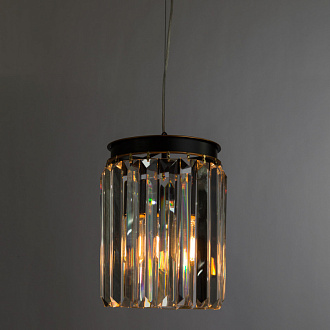 Подвесной светильник Divinare 3001/01 SP-1 Nova, черный/золото/прозрачный