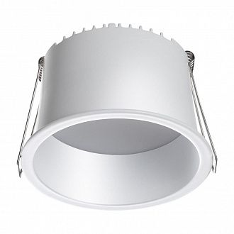 LED светильник 10 см, 12W, 4000K, Novotech Tran 358901, белый, вр 8,8 см