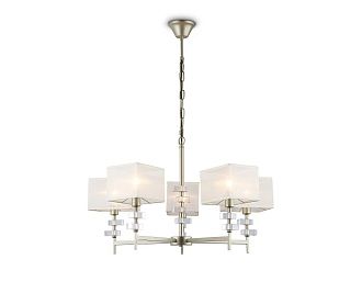 Подвесная люстра с абажурами **85- см, 5*E14*40W, K, Ambrella Light High Light LH71331, золото