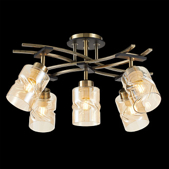Люстра потолочная Citilux Мерида CL142154 Бронза\Венге 60*60*38