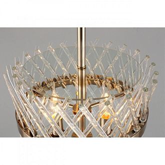 Подвесная люстра 35*70-140 см, 3*E14, 40W, Aployt Toinet APL.734.06.03, никель