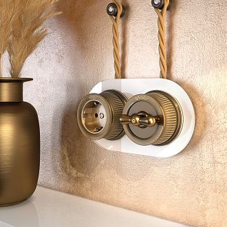 W0025101/ Рамка на 2 поста (Белый) Werkel 4690389166440