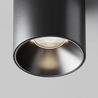 Потолочный светильник 6 см, LED*5W, 4000K, Maytoni Alfa LED 50° C064CL-5W4K-RD-B, Черный