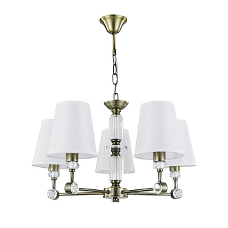 Люстра 38*60 см, 5*E14, 40W, Arte Lamp Brocca A4093LM-5AB, Античная Бронза