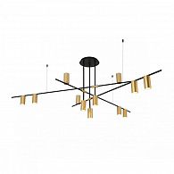 Подвесная люстра 138 см Kink Light Рия 07621-12,20 черный