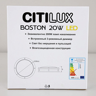 Светильник 25 см, 20W, 4000K Citilux Бостон CL709201N хром