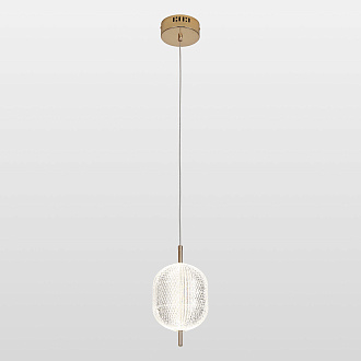 Подвесной светильник 15*160 см, 1*LED*14W 4000K блестящее золото Lussole Duval LSP-7142