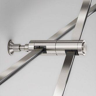 Комплектующие для трековой системы  TRA155CW-D1-PT 2,9*2,9*-14,9 см, *Maytoni technical Accessories for tracks Flarity TRA155CW-D1-PT, Платина