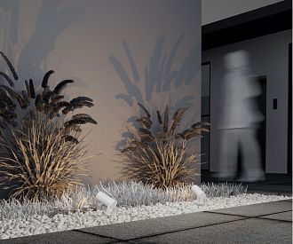 Ландшафтный светильник 11,7*5,5*8,8*15,9 см, LED*5W, 3000 К, Outdoor Bern O050FL-L5W3K Maytoni Outdoor, Белый