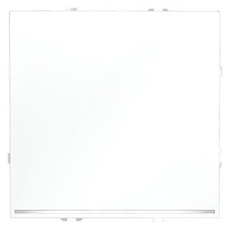 Проходной переключатель встраиваемый Voltum S70 одноклавишный с подсветкой 10А, белый матовый пластик Soft touch VLS010402