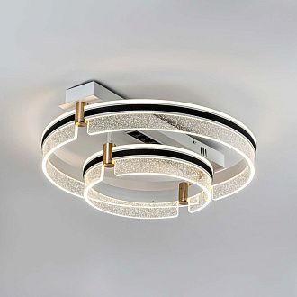 Потолочный светильник *50*20- см, *LED*107W, 3000-6000K, MODELIGHT  MDL.1057.530CL WH, Черный, Золото, Белый