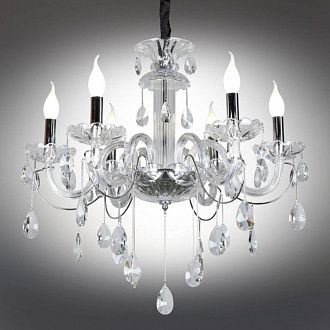 Подвесная люстра 75*82-132 см, 6*E14, 40W, Omnilux Omnilux 702 OML-70203-06, хром