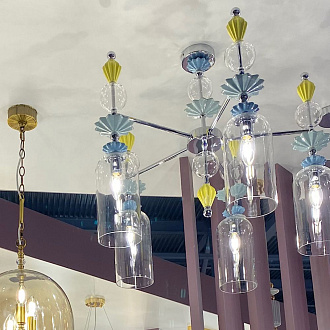Подвесной светильник диаметр 27 см Odeon Light Bizet 4855/1A Золото