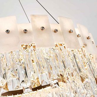 Подвесная люстра 60*50/100 см, LED 43W MODELUX premium ML.6980.600P GD золото