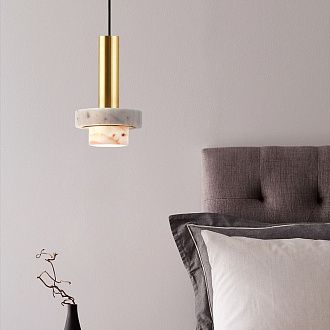 Подвесной светильник CADIS Терраццо 15*15*23 см, 1*E14*40W, ImperiumLoft CADIS01, Чёрный, Золотистый, Серебристый
