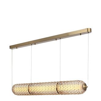 Подвесной светильник 104*15*150 см, 1*LED*37W, 4000K, ST-Luce Saguaro SL6144.313.01, латунный