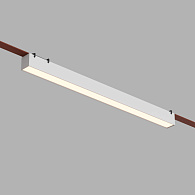 Трековый однофазный светильник 64 см, 24W, 3000K, Denkirs Belty Linear DK5577-WH, белый