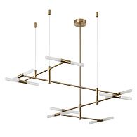 Потолочный светильник 123*12*133- см, 16*G9*640W, Odeon Light Defance 4306/16, бронзовый