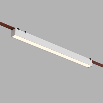 Трековый однофазный светильник 64 см, 24W, 3000K, Denkirs Belty Linear DK5577-WH, белый