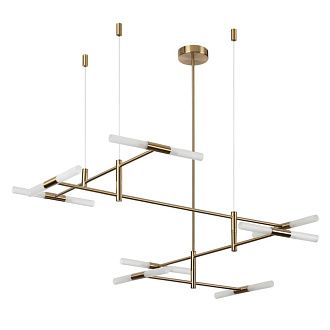Потолочный светильник 123*12*133- см, 16*G9*640W, Odeon Light Defance 4306/16, бронзовый