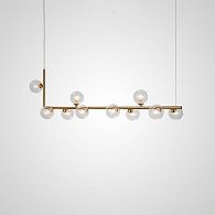 Подвесной светильник LINDA LONG *10*37,5 см, 6, 8, 10, 13*LED*6W, ImperiumLoft LINDA-LONG01, Чёрный, Золотистый, Серебристый