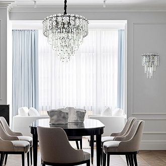 Подвесная люстра 55*55*110 см, Е14 10x40W, Хром MODELUX ML.20210.10R CR