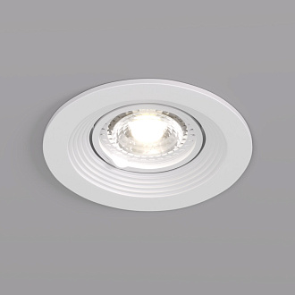 Светильник встраиваемый 10*10*3,2 см, вр 7,5 см, 1*GU5.3*10W, Denkirs Tisted DK3029-WH, белый