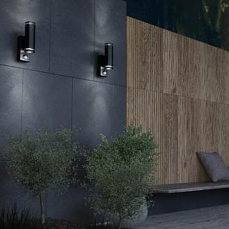 Светильник 22 см, Odeon Light MOTTO 6605/2W, черный