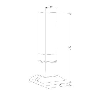 Ландшафтный светильник 1536 TECHNO LED 3000K чёрный IP54 1536 TECHNO LED Elektrostandard  4690389219207, a072068