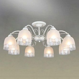 Люстра 71*32 см, 8*E14, 40W, Omnilux Omnilux 549 OML-54907-08, бежевый