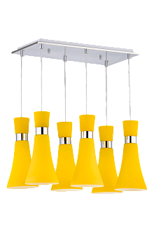 Люстра L520 x W280 x H310(800), мм, 6*40W (240W), YELLOW(ЖЁЛТЫЙ) Sfera Sveta 2973/6 YELLOW