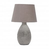 Настольная лампа Omnilux Caldeddu OML-83104-01, диаметр 24 см, серый