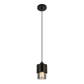 Подвесной светильник 12*12*100 см, Е 27 1x60W, Чёрный, Дымчатый MODEMODERN MD.0650.1