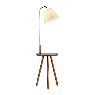 Торшер со столиком Odeon Light Kalda 4666/1F, коричневый-бежевый
