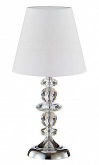 Настольная лампа, 22 см, хром, Crystal Lux ARMANDO LG1 CHROME