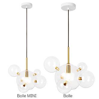 Подвесной светильник 41*31 см, 1*E14*40W LOFT IT Bolle 2027-P6 mini золото