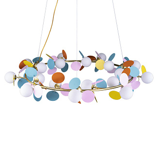 Подвесная люстра Loft IT Matisse 10008/1300 mult, диаметр 130 см, золото-разноцветный