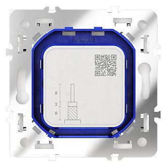 Розетка телевизионнная встраиваемая Voltum S70 оконечная TV+SAT, белый  пластик  VLS060401