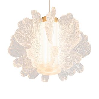 Подвесной светильник 42 см, 33W, 2800K, Freya Flower FR5579PL-L40BS, латунь