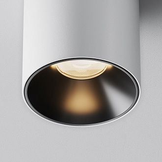 Потолочный светильник 6 см, LED*5W, 3000K, Maytoni Alfa LED 50° C064CL-5W3K-RD-WB, Белочерный