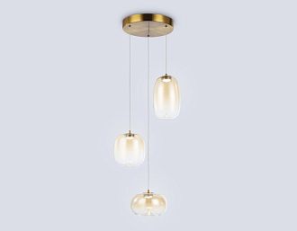 Подвесной светодиодный светильник **- см, **W, 3000K, Ambrella Light High Light LH11105, латунь