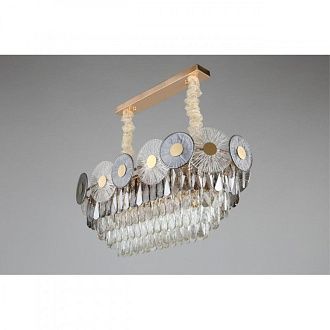 Подвесная люстра 72*36*50-85 см, E14, 40W, Aployt Zibille APL.769.03.11, золотой