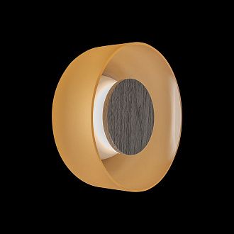 Настенный светильник 17 см, 6W, 3000K, LOFT IT Totem 10466W Amber matte wood, дерево-янтарный